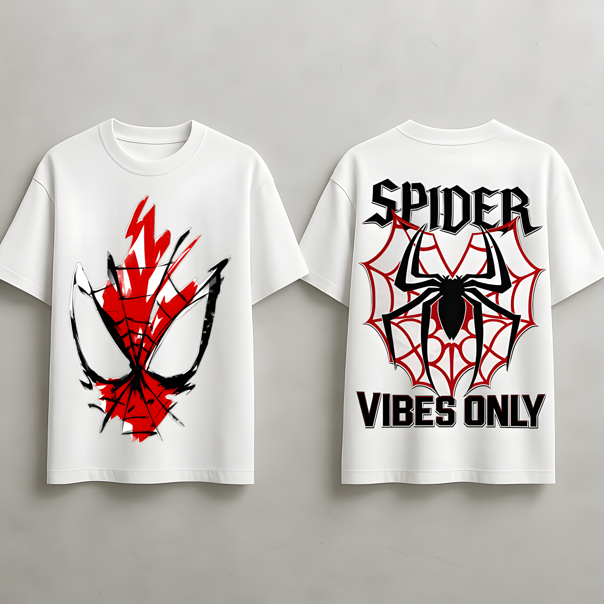 Spiderman White Oversized T-Shirt