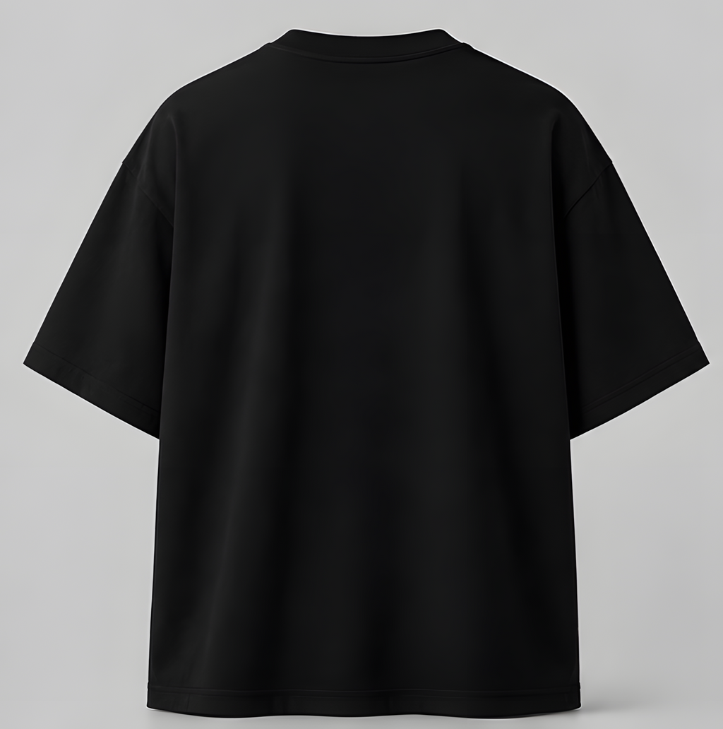 Paris Oversized Black T-Shirt