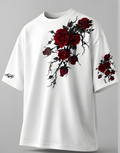 Rose White Oversized T-Shirt