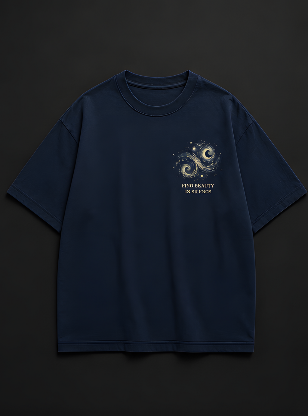 The Starry Night Oversized T-Shirt – Premium Graphic Tee by EQISTE