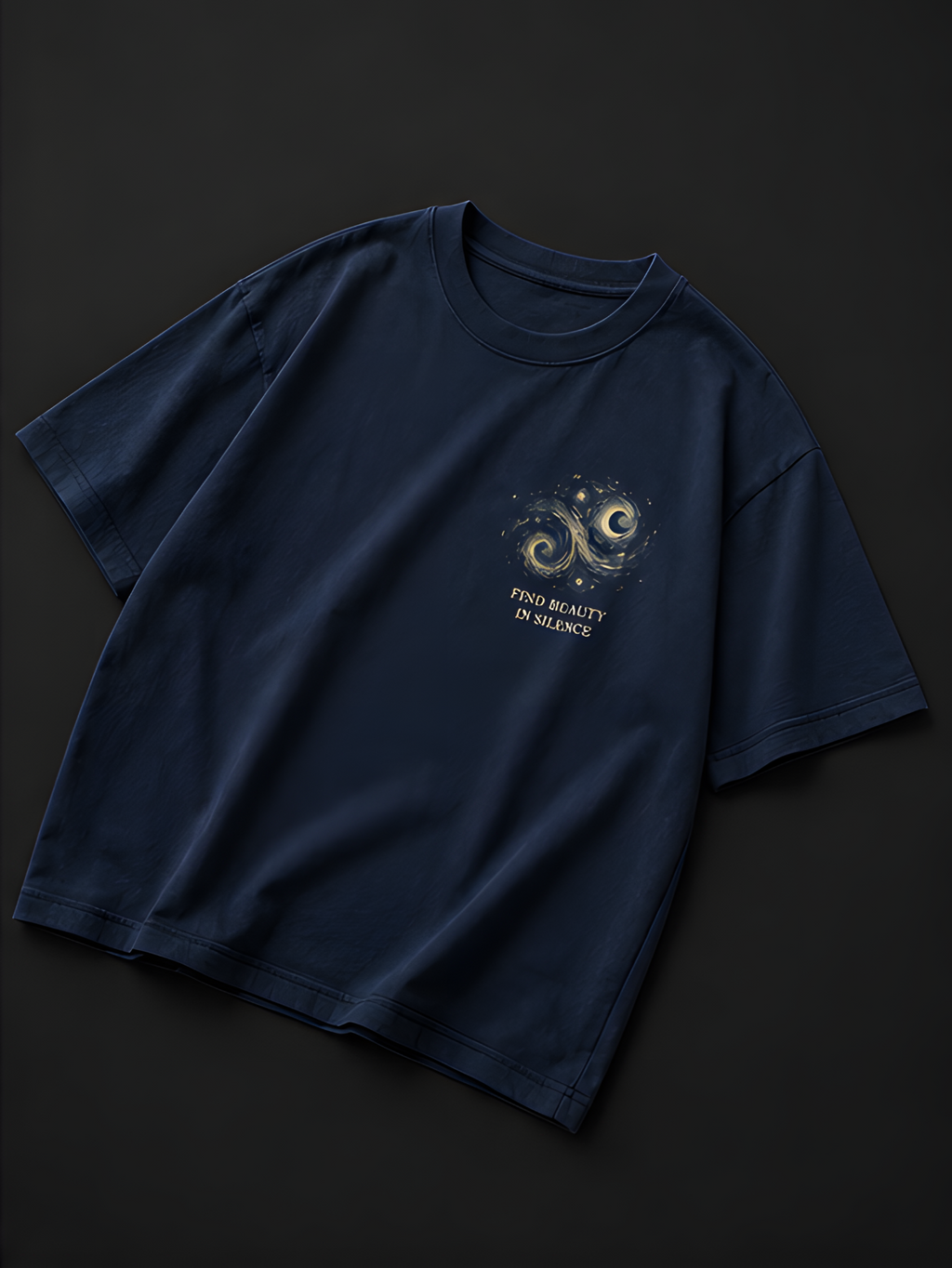 The Starry Night Oversized T-Shirt – Premium Graphic Tee by EQISTE