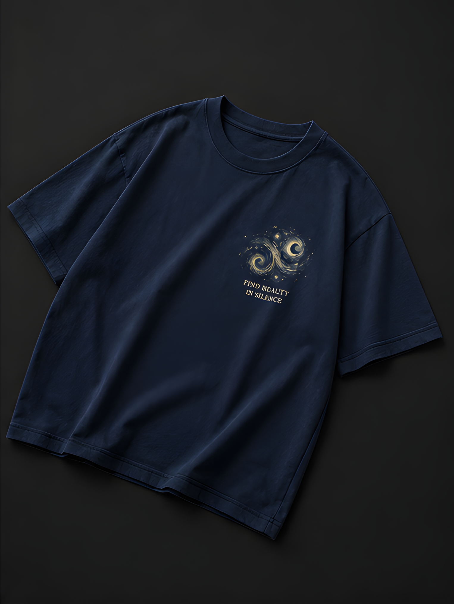 The Starry Night Oversized T-Shirt – Premium Graphic Tee by EQISTE