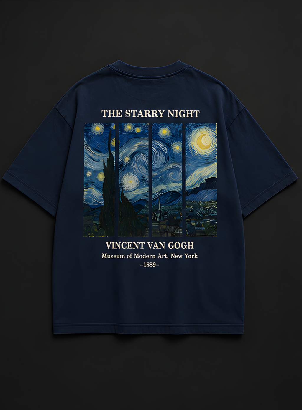 The Starry Night Oversized T-Shirt – Premium Graphic Tee by EQISTE