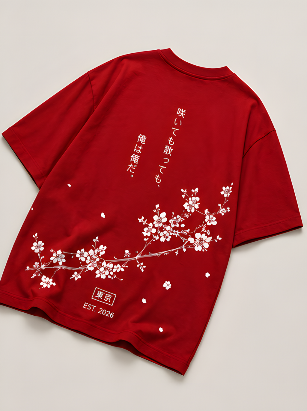 Sakura Bloom Oversized T-Shirt – Premium Streetwear