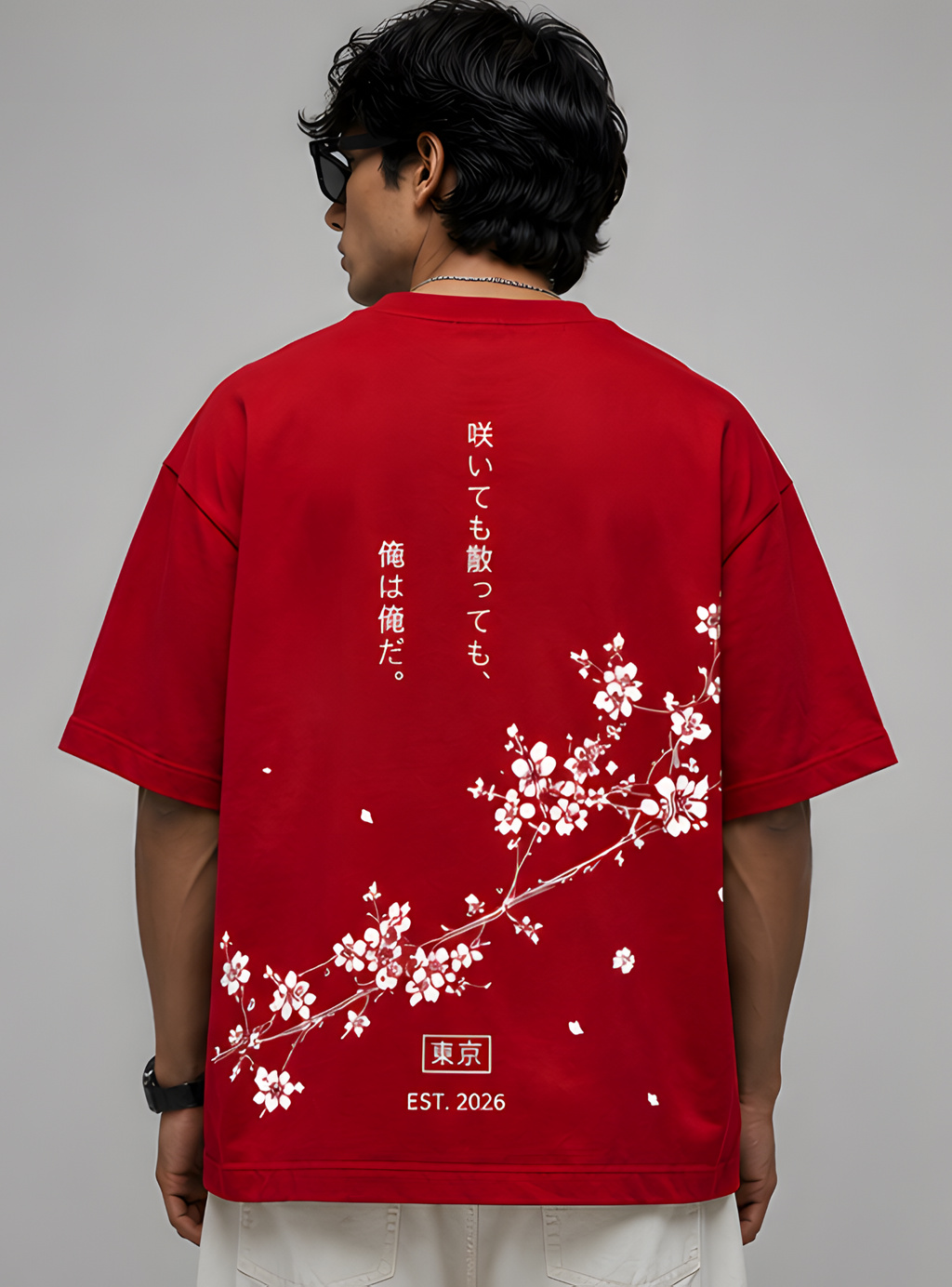 Sakura Bloom Oversized T-Shirt – Premium Streetwear