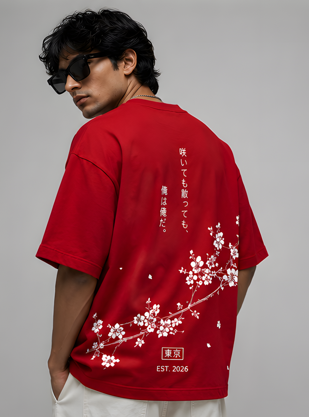 Sakura Bloom Oversized T-Shirt – Premium Streetwear