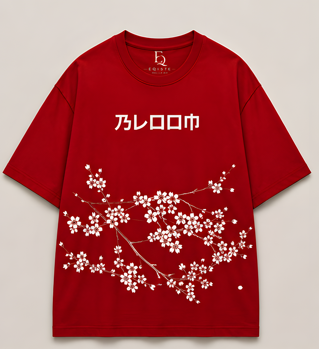 Sakura Bloom Oversized T-Shirt – Premium Streetwear