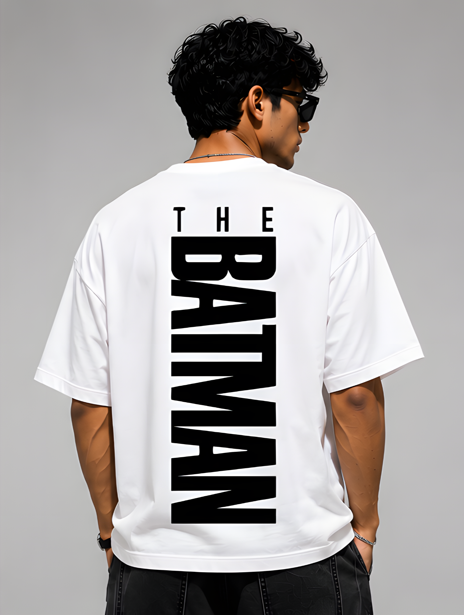 Batman White Oversized T-Shirt
