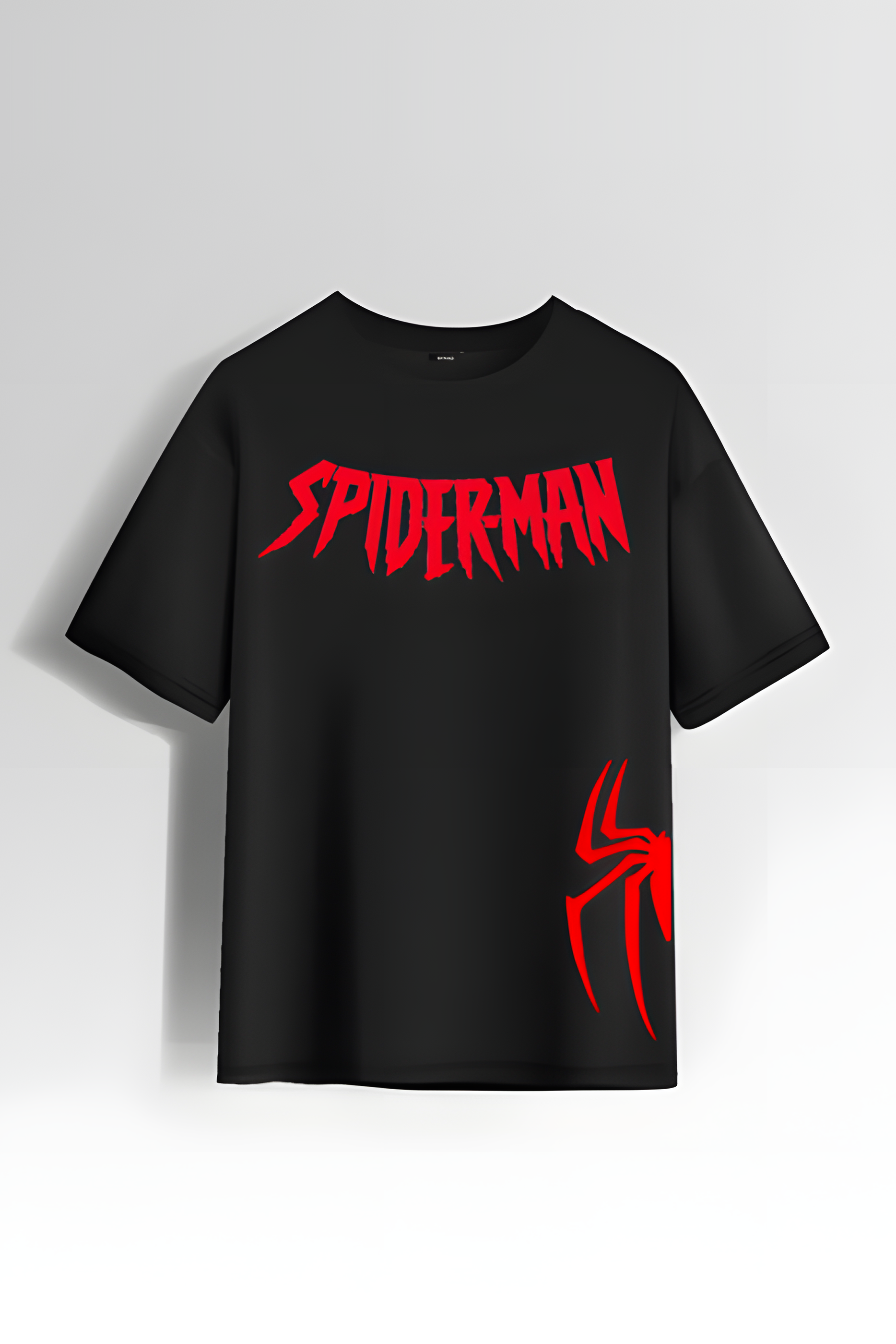 Spiderman Black Oversized T-shirt